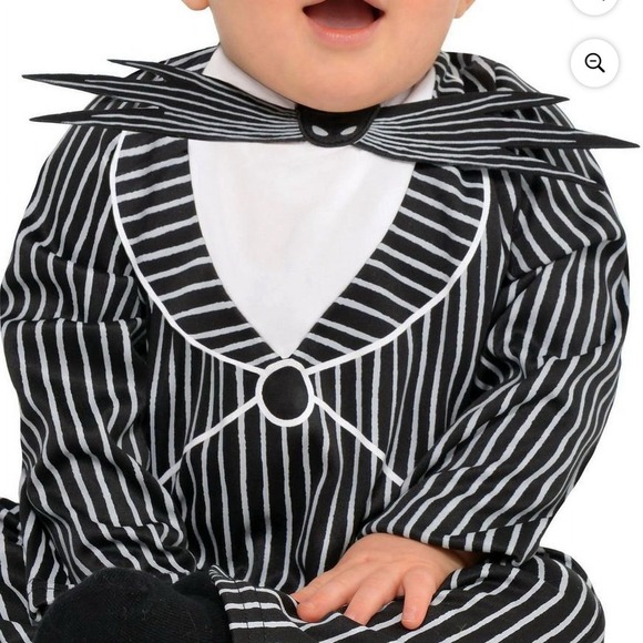 Disney Jack Skellington Infant Costume 3–6M Halloween 2pc Set NWT Nightmare Xmas - Picture 2 of 7